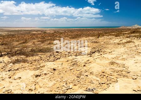 Le désert de la Guajira en Colombie. Banque D'Images