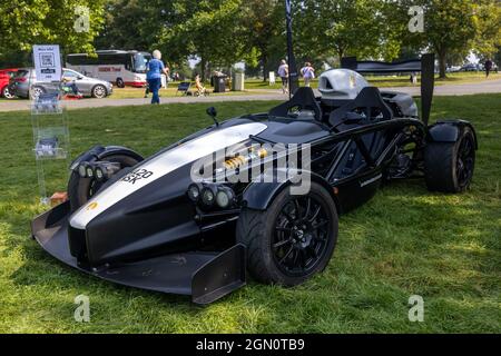 Ariel Atom 4 en exposition au salon privé Motor show tenu au Palais de Blenheim le 5 septembre 2021 Banque D'Images