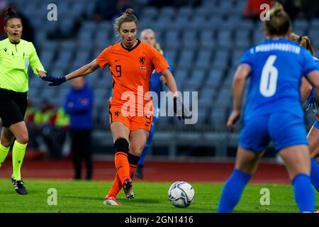 REYKJAVIK, ISLANDE - SEPTEMBRE 21 : Vivianne Miedema des pays-Bas lors du match du groupe C de qualification de la coupe du monde des femmes de la FIFA 2023 entre l'Islande et les pays-Bas à Laugardalsvollur le 21 septembre 2021 à Reykjavik, Islande (photo d'Andre Weening/Orange Pictures) Banque D'Images