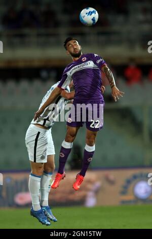 Florence, Italie. 21 septembre 2021. FLORENCE, Italie - 21.09.2021: GONZALEZ (FIORENTINA) en action pendant la série Un match de championnat de football italien entre FIORENTINA VS INTER FC au stade Artemio Franchi à Florence le 21 septembre 2021. Crédit : Agence photo indépendante/Alamy Live News Banque D'Images