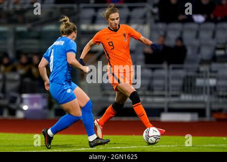 REYKJAVIK, ISLANDE - SEPTEMBRE 21 : Vivianne Miedema des pays-Bas lors du match du groupe C de qualification de la coupe du monde des femmes de la FIFA 2023 entre l'Islande et les pays-Bas à Laugardalsvollur le 21 septembre 2021 à Reykjavik, Islande (photo d'Andre Weening/Orange Pictures) Banque D'Images