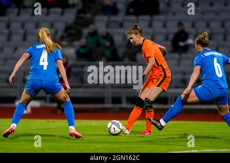 REYKJAVIK, ISLANDE - SEPTEMBRE 21 : Vivianne Miedema des pays-Bas lors du match du groupe C de qualification de la coupe du monde des femmes de la FIFA 2023 entre l'Islande et les pays-Bas à Laugardalsvollur le 21 septembre 2021 à Reykjavik, Islande (photo d'Andre Weening/Orange Pictures) Banque D'Images