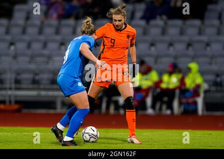 REYKJAVIK, ISLANDE - SEPTEMBRE 21 : Vivianne Miedema des pays-Bas lors du match du groupe C de qualification de la coupe du monde des femmes de la FIFA 2023 entre l'Islande et les pays-Bas à Laugardalsvollur le 21 septembre 2021 à Reykjavik, Islande (photo d'Andre Weening/Orange Pictures) Banque D'Images