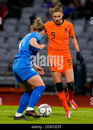 REYKJAVIK, ISLANDE - SEPTEMBRE 21 : Vivianne Miedema des pays-Bas lors du match du groupe C de qualification de la coupe du monde des femmes de la FIFA 2023 entre l'Islande et les pays-Bas à Laugardalsvollur le 21 septembre 2021 à Reykjavik, Islande (photo d'Andre Weening/Orange Pictures) Banque D'Images