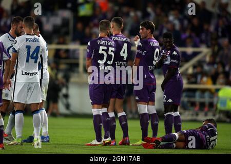 Florence, Italie. 21 septembre 2021. FLORENCE, Italie - 21.09.2021: NASTASIC en action pendant la série Un match de championnat de football italien entre FIORENTINA VS INTER FC au stade Artemio Franchi de Florence le 21 septembre 2021. Crédit : Agence photo indépendante/Alamy Live News Banque D'Images