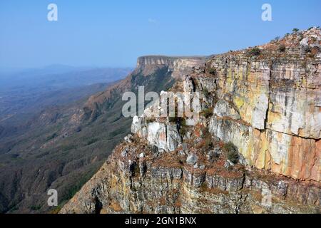 Angola; province du Namibe; à la frontière avec la province de Huila; massif de la Serra da Leba près de la gorge de la rivière Tundavala Banque D'Images