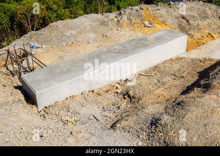 Site de construction d'une maison d'habitation Banque D'Images