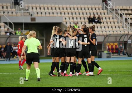 SKOPJE, MACÉDOINE National Arena 'Todor Proeski' 21 septembre 2021 18:00 (GMT+2): FIFA Women's World Cup 2023 qualification Group G Macédoine - Autriche Banque D'Images