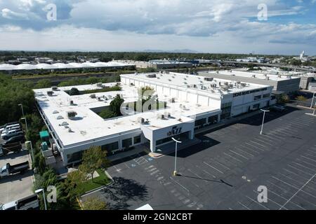 Une vue aérienne du campus de basketball de Zion's Bank, le samedi 18 septembre 2021, à Salt Lake City. L'installation est le siège de la formation et de la pratique o Banque D'Images