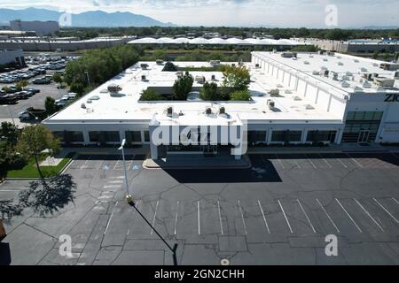 Une vue aérienne du campus de basketball de Zion's Bank, le samedi 18 septembre 2021, à Salt Lake City. L'installation est le siège de la formation et de la pratique o Banque D'Images