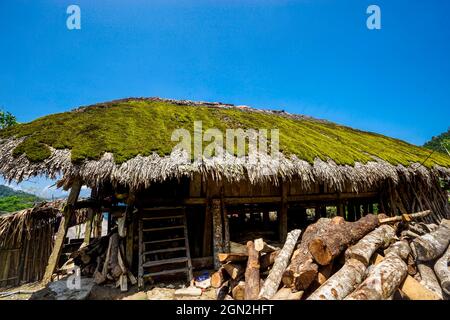 Khuoi mon village dans la province de Ha Giang au nord du Vietnam Banque D'Images