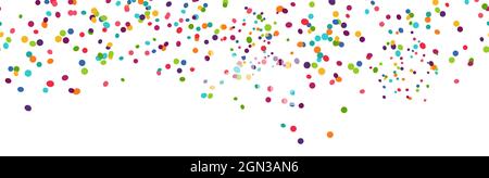 arrière-plan vectoriel eps sans couture avec différents confettis de couleur pour la fête Illustration de Vecteur