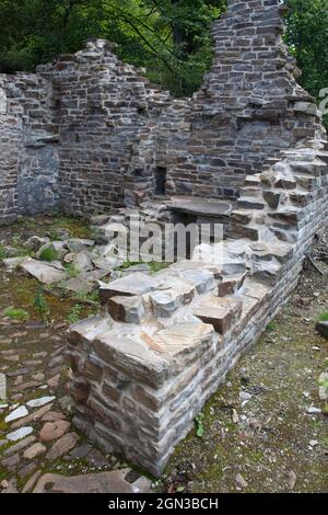 Bâtiment de forgeron restauré à la mine Low Slit, rénové dans le cadre du programme d'intendance de niveau supérieur, Westgate à Weardale, comté de Durham, Royaume-Uni Banque D'Images