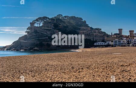 Tossa de Mar, Costa Brava, Gérone, Catalogne, Espagne. Banque D'Images