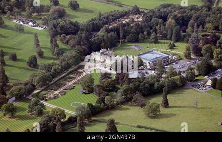 Vue aérienne de Grantley Hall près de Ripon, dans le Yorkshire du Nord (prise de l'est du Nord-est à une hauteur supérieure à 1500') Banque D'Images