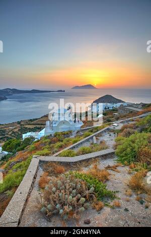 Église de Panagia Thalassitra du château de Plaka, île de Milos, Grèce