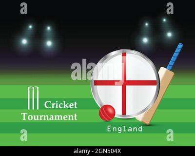 Le sport de cricket Illustration de Vecteur