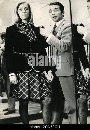 L'actrice française Catherine Deneuve, 1989 Banque D'Images