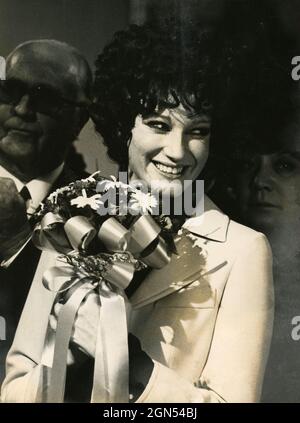 Actrice et politicien italienne Carla Gravina, années 1980 Banque D'Images