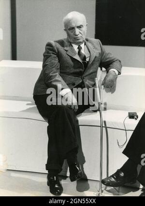 Homme politique italien PM Amintore Fanfani, années 1980 Banque D'Images