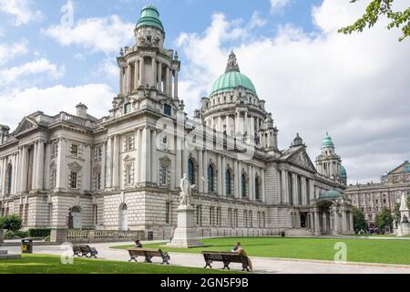Hôtel de ville de Belfast, Donegall Square, Belfast City Centre, ville de Belfast, Irlande du Nord, Royaume-Uni Banque D'Images