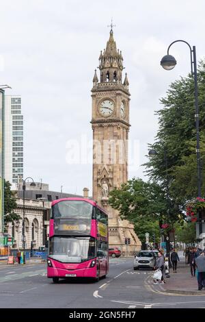 Albert Memorial Clock du XIXe siècle de High Street, ville de Belfast, Irlande du Nord, Royaume-Uni Banque D'Images