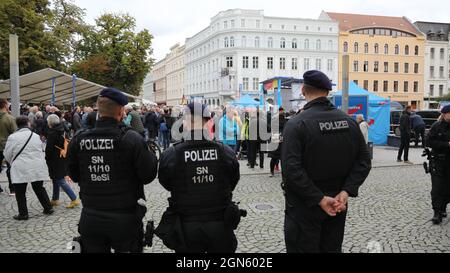 Kärnten der Afd auf dem Marienplatz. Görlitz, 22.09.2021 Banque D'Images