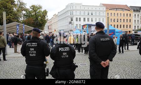 Kärnten der Afd auf dem Marienplatz. Görlitz, 22.09.2021 Banque D'Images