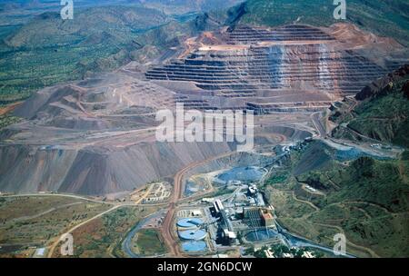 Une mine de diamants à coupe opéenne dans la région de Kimberley, dans le nord de l'Australie occidentale Banque D'Images