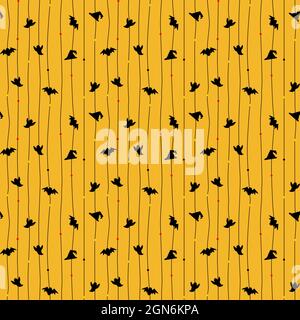 Joli motif sans couture arrière-plan pour Halloween Illustration de Vecteur