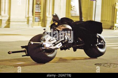 LE FILM DARK KNIGHT 2008 Warner Bros avec Christian Bale comme Batman Banque D'Images