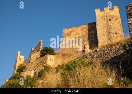 Castilo arabe de Xivert Banque D'Images