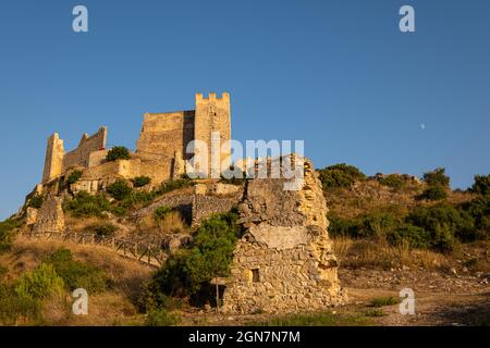 Castilo arabe de Xivert Banque D'Images