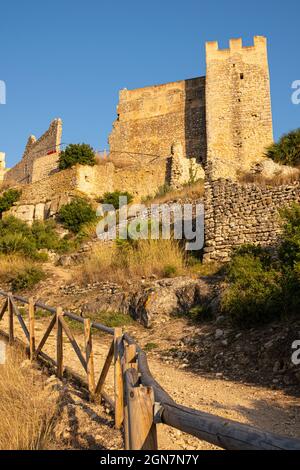 Castilo arabe de Xivert Banque D'Images