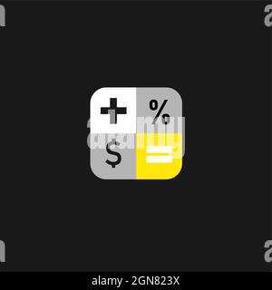 Illustration vectorielle de l'icône de l'application Calculatrice Illustration de Vecteur