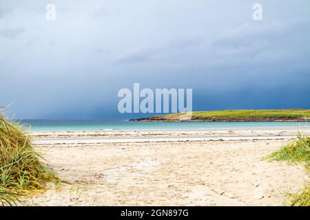 Narin Strand est une belle et grande plage drapeau bleu de Portnoo, comté de Donegal - Irlande. Banque D'Images