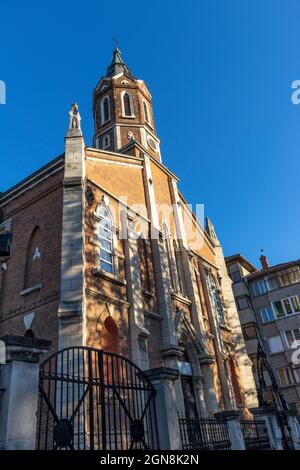 RUSE, BULGARIE - 2 NOVEMBRE 2020 : Saint-Paul de l'Église catholique de la ville de Ruse, Bulgarie Banque D'Images