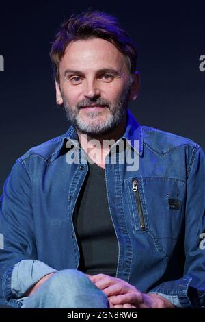 Madrid, Espagne. 23 septembre 2021. L'acteur Fernando Tejero vu lors de la présentation de "brouillage" au Théâtre Maravillas. Crédit : SOPA Images Limited/Alamy Live News Banque D'Images