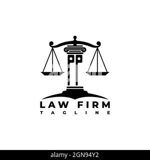 Monogramme PP logo lettre piliers forme géométrique vecteur de style, Compagnie de cabinet d'avocats Illustration de Vecteur