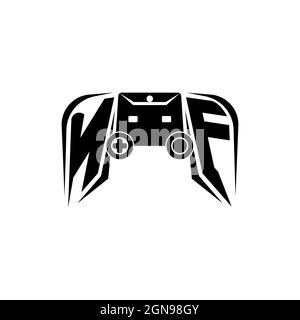 KJ Monogram logo lettre piliers forme géométrique style vecteur, Compagnie de cabinet d'avocats Illustration de Vecteur