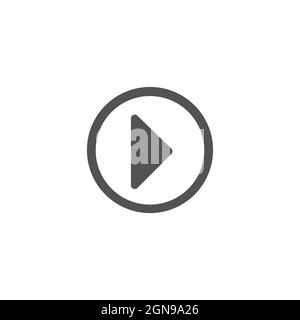 Icône de lecture de musique isolée sur fond blanc, illustration vectorielle du lecteur de musique Illustration de Vecteur