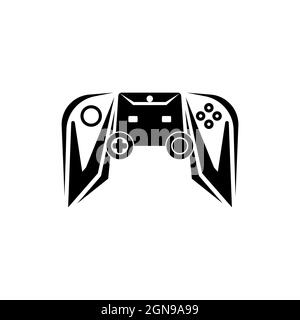 VV logo de jeu eSport initial. Modèle vectoriel de style de forme de console de jeux Illustration de Vecteur