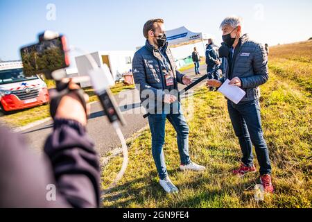 Savigny-sur-Braye, France. 23 septembre 2021. Diffusion en direct pendant le Rallye coeur de, France., . du 23 au 25 septembre à Savigny-sur-Braye, France - photo Bastien Roux/DPPI crédit: DPPI Media/Alamy Live News Banque D'Images