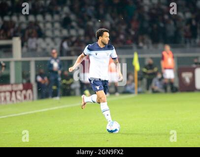 Felipe Anderson (SS Lazio) pendant le championnat italien Serie Un match de football entre le FC de Turin et le SS Lazio le 23 septembre 2021 au Stadio Olimpico Grande Torino à Turin, Italie - photo Nderim Kaceli / DPPI Banque D'Images