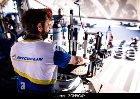 Savigny-sur-Braye, France. 23 septembre 2021. Michelin pendant le Rallye coeur de, France., . du 23 au 25 septembre à Savigny-sur-Braye, France - photo Bastien Roux/DPPI crédit: DPPI Media/Alay Live News Banque D'Images