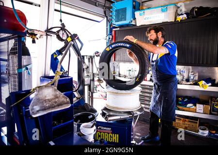 Savigny-sur-Braye, France. 23 septembre 2021. Michelin pendant le Rallye coeur de, France., . du 23 au 25 septembre à Savigny-sur-Braye, France - photo Bastien Roux/DPPI crédit: DPPI Media/Alay Live News Banque D'Images