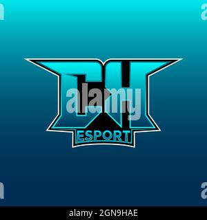 CL logo Monogramme Gaming avec gaz forme dessins modèle vecteur icône moderne Illustration de Vecteur