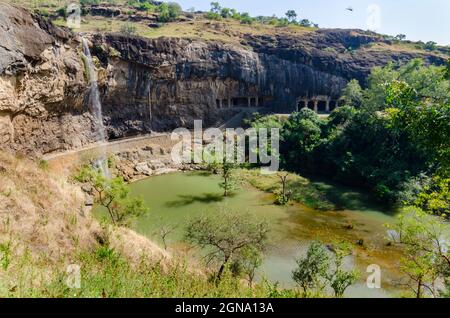 Le complexe historique Ajanta et Ellora Cave à Aurangabad, dans le centre de l'Inde Banque D'Images