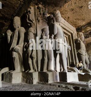 Le complexe historique Ajanta et Ellora Cave à Aurangabad, dans le centre de l'Inde Banque D'Images