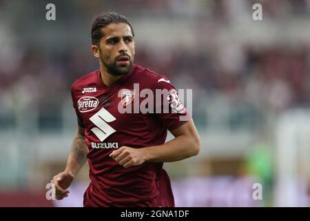Turin, Italie. 23 septembre 2021. Ricardo Rodriguez de Torino FC pendant la série Un match au Stadio Grande Torino, Turin. Crédit photo à lire: Jonathan Moscrop/Sportimage crédit: Sportimage/Alay Live News Banque D'Images